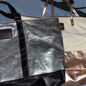 Two Victoria secrets tote bags